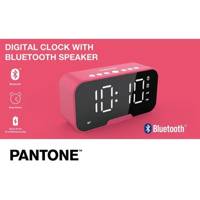 $9.95 • Buy Alarm Clock Pink Bluetooth Speaker Pantone Rechargeable RRP $35
