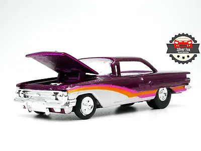 1960 Chevy Impala Purple 13.20 Quarter Mile 1:64 Scale Diecast Not Mint Car • $15.95