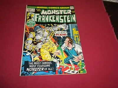 BX8 Monster Of Frankenstein #1 Marvel 1973 Comic 6.5 Bronze Age SEE STORE! • $65.06