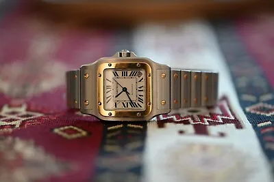 Cartier Santos 2823 Galbee 32mm Two-tone Automatic Watch Complete Set • $5975