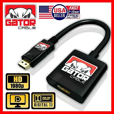 Display Port DP Male To HDMI Female Adapter Converter Dongle Cable PC Monitor  • $7.49