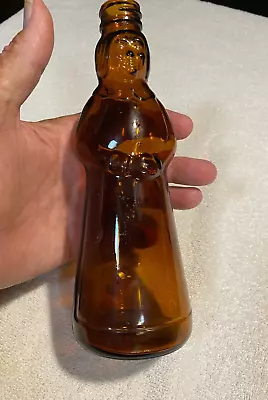 VINTAGE AMBER MRS BUTTERWORTH'S EMPTY  SYRUP BOTTLE -  12 Oz. SIZE • $10