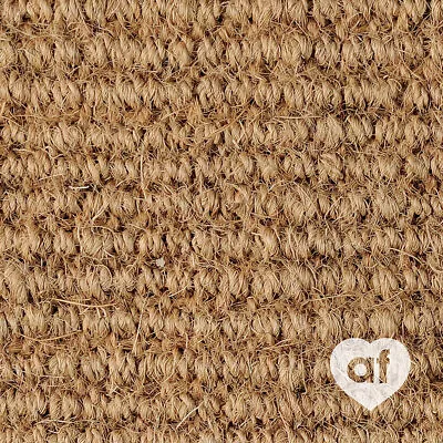 Designer Carpet Coir Boucle Natural 1605 Carpet Remnant 2.15m X 4.0m (s34238) • £118.80