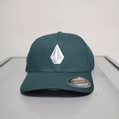 Volcom Mens Full Stone Cedar Green Flexfit Hat NWT • $25