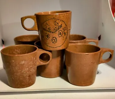 6-Vintage Melmac Coffee Cup Mug Mess Hall US Military Army W Trench Art • $100