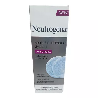 Neutrogena Microdermabrasion System Facial Puffs Refill 24 Puffs New In Box • $169