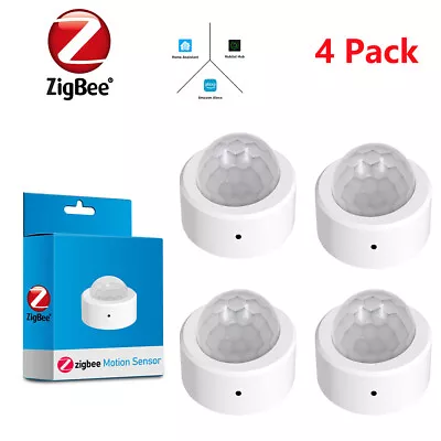 4 Zigbee Wireless Motion Sensor Detector For Alexa Smart Home Assistant Hubitat • $13.09