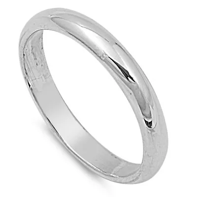 SOLID Sterling Silver Band Comfort Fit Ring Genuine 925 Wholesale Mens Womens • $10.19