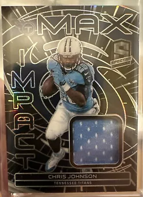 Chris Johnson Spectra Football Max Impact Jersey Relic 71/75 Titans #MI-CJO • $0.99