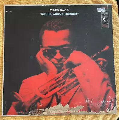 Miles Davis Round About Midnight MONO 6 EYE 1A 1B Columbia JOHN COLTRANE JAZZ • $50