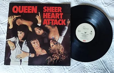 QUEEN - SHEER HEART ATTACK 1974 UK VINYL LP EMC 3061. Vinyl & Sleeve Excellent • £14