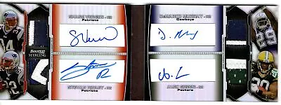 Vereen Ridley Murray Green 2011 Bowman Sterling Booklet Quad Patch Auto  # 5/5 • $99.99