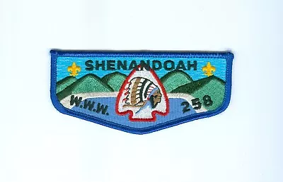 OA  Lodge 258 Shenandoah Flap Blue Border • $3.10