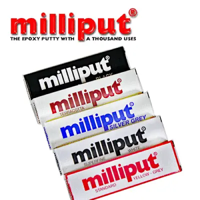 MILLIPUT 2 Part Epoxy Putty Range DIY Craft Model Hobby Filler Repair 4oz 113.4g • £5.75