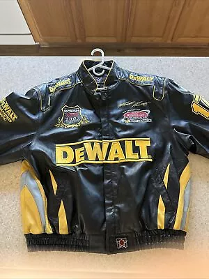 DeWalt Matt Kenseth #17 NASCAR LEATHER JACKET XXL Winston Cup Racing JH Design • $199.99