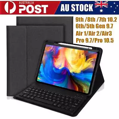 $39.90 • Buy Smart Case With Bluetooth Keyboard Cover For IPad 6th 5th Gen 2018 9.7 Air 1 2