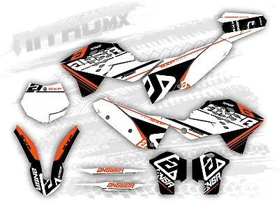 NitroMX Graphic Kit For KTM SX SXF 125 250 450 2007 2008 2009 2010 Motocross MX • $152.43