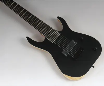 Custom 8-strings Electric  Guitar Black Strings Thru Body Black Hardware • $302.68