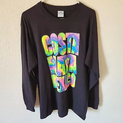 Yazbek Costa Maya Mexico Black Long Sleeve T-Shirt Sz L Large • $15