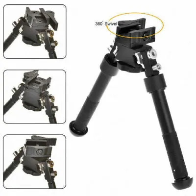 Tactical 6-9inch Foldable Rifle Bipod QD Picatinny Rail Mount Adjustable Biopod • £26.39