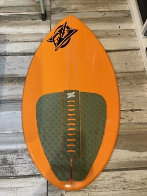 $75 • Buy Zap Lazer Mini 35  Skimboard Orange With Foot Pads