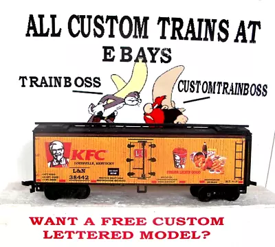 Ho Scale Custom Lettered Kentucky Fried Chick Reefer Is Avail In O Scale Lot P 7 • $33.99