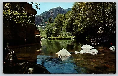 Vintage Postcard Oak Creek Canyon Arizona 25 Miles South Of Flagstaff G5 • $4.35