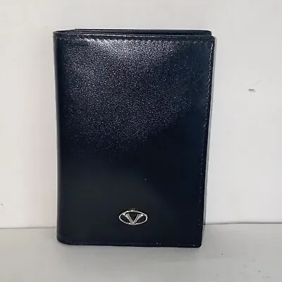 Visconti Soft Black Leather Card Id Holder Bifold Wallet • $52