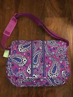 Vera Bradley BOYSENBERRY MESSENGER BAG Crossbody School Work Travel Retired NWT • $69.50