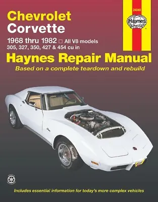 Chevrolet Corvette 1968-1982 Workshop Repair Manual - 24040 • $59.95