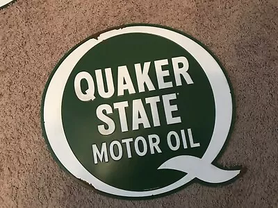 $15 • Buy Quaker State Motor Oil Sign 18  - 6.5  Inches 