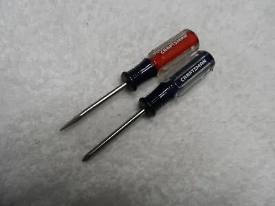 Craftsman NOS Mini Phillips Slotted Screwdriver Set Made In USA - 41541 / 41542 • $15.96