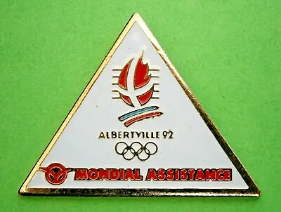 £6.50 • Buy F896* Albertville 92 Winter Olympic Games Mondial Assistance Tie Lapel Pin Badge