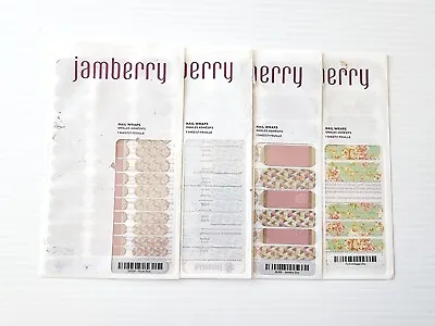 $19.50 • Buy JAMBERRY 4 Sheets Nail Wraps Nail Art Stickers (some Incomplete)