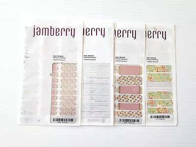 $19.50 • Buy JAMBERRY 4 Sheets Nail Wraps Nail Art Stickers (some Incomplete)