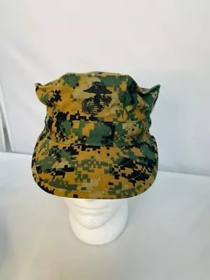 USMC 8-Point Jungle Cover - Marine Corps Digital Jungle Utility Hat- Size S • $21.95