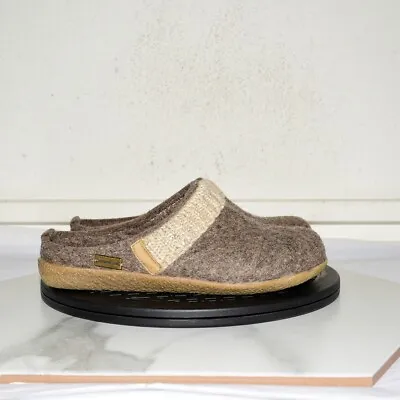 Haflinger Wool Clog Slipper Brown Women 39 • $49