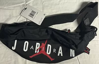 9B0533-023 Nike Air Jordan Fanny Pack Hip Waist Belt Black Red Bag Crossbody NWT • $21.50