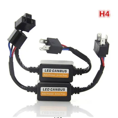 2x H4 Led Headlight Canbus Error Free Anti Flicker Resistor Canceller Decoder~DO • $16.14