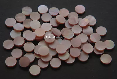 20+2pcs Free 1/4” 6.35mm Genuine Pink Mother Of Pearl Inlay Dots For Guitar • $7.59