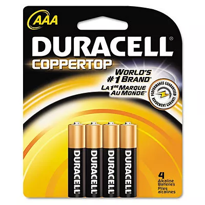 Duracell Copper Top AAA Alkaline Batteries Long Lasting  4AAA FREE SHIPPING • $8.49