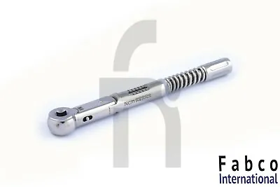 $23 • Buy German Universal Dental Implant Torque Wrench Ratchet 10-50 Ncm 6.35mm Hex 4.0mm
