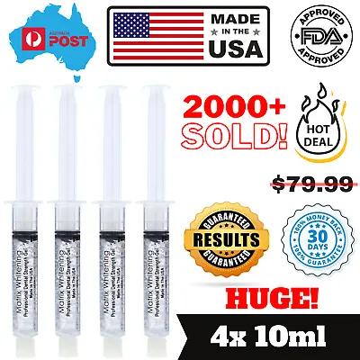 $26.99 • Buy Matrix Whitening Teeth Bleaching Gel 4x10ML 18%CP - Made In The USA 