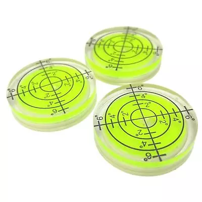 32mm Round Bullseye Precision Spirit Level Bubble Caravan Shelves Etc • £2.69