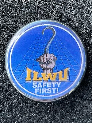 4 ILWU  Longshoremen's & Warehousemen's Union “Safety First” Pins New! • $19.98