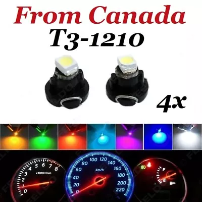 4x T3 Neo Wedge 1 SMD 1210 LED Bulbs HVAC Dash Gauge Climate Control Lights 12V • $3.82