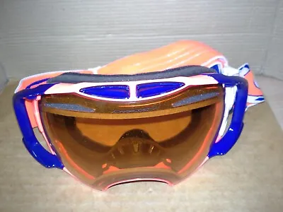 Oakley Ski Snow Goggles Orange/white/Blue Snowboard / Ski . VGC • $60