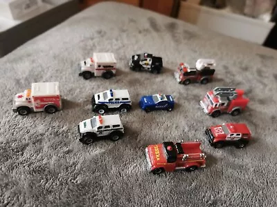 Lot Of 10 Tonka Tinys  Mini Micro Trucks Machine Toy  Emergency Services  • £18.99