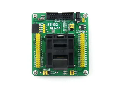 STM32-QFP64 Yamaichi STM32 Programmer Test Socket For LQFP64 Package 0.5mm Pitch • $80.03