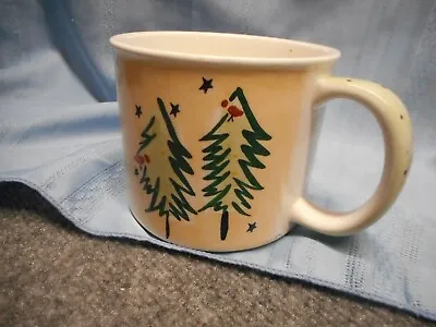 EDDIE BAUER HOME Coffee Mug Cup Snowman Trees Reindeer NEW  • $6.99